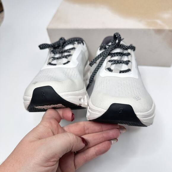 On Cloudmonster All White Long Distance Running Sneakers Tennis Shoes Womens 9.5 - Picture 5 of 12